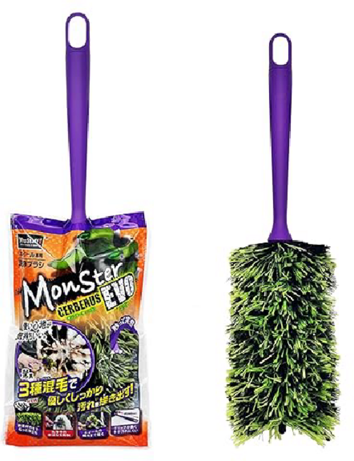 프로스태프 휠 청소 브러쉬 몬스터 서베라스 그린 38cm Prostaff P204, 1개