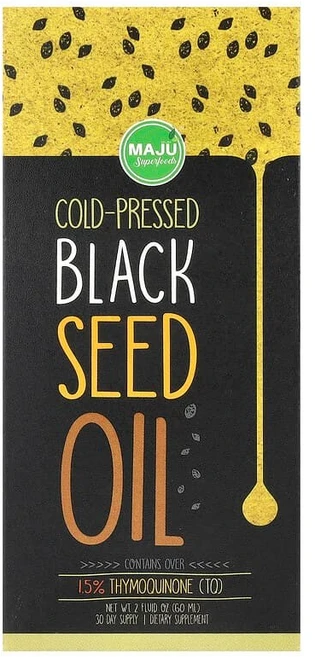 Maju Superfoods 냉압착 블랙 씨오일 60ml(2fl oz) MAJ-00825, 1, 60ml - 쿠팡