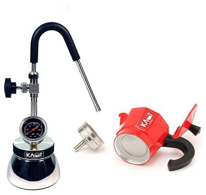 바리스타 우유 스팀기 휘핑기 라떼 스팀 거품 스티머, 레드, KQ-18