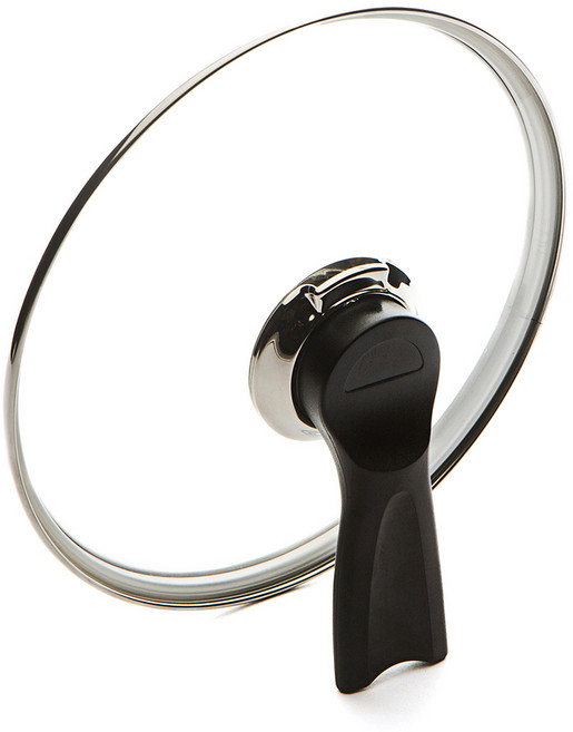 요리즐 국산손잡이 스탠드형 넘침방지 강화유리 프라이팬 냄비 뚜껑, 28cm, 1개