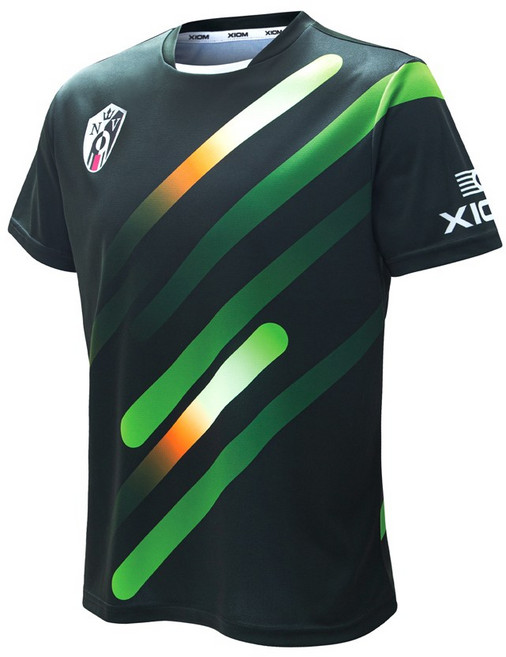 엑시옴(XIOM) 공식 본사 직영 립스틱(LIPSTICK) 2컬러 기능성 탁구 유니폼 반팔 상의 경기용 탁구복