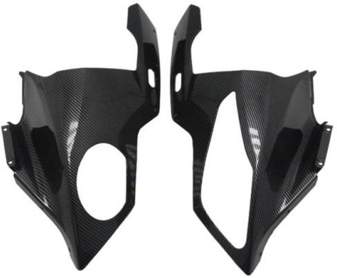 오토바이용 ABS 탄소 섬유 헤드라이트 커버 흡기 커버 전면 페어링 BMW S1000RR S1000 R 2009 2010 2011 2012 2013 2014, 1)B