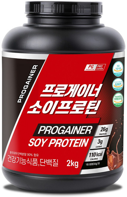프로게이너 소이프로틴 초코맛 분리대두단백질 콩단백 프로틴쉐이크, 2kg, 1개