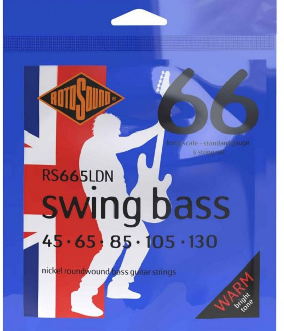 베이스 기타줄 낱줄 베이스줄 베이스기타 로토사운드 RS66LF 스윙 66 스테인리스 스틸 기타 줄 45 65 85 105, 5弦 .045-.130 Nickel Standard, 1개