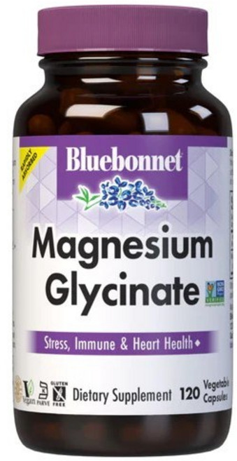 블루보넷 마그네슘 글리시네이트 400mg 베지터블 캡슐, 120정, 1개
