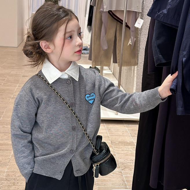 어린이 하트 가디건 [5-200]