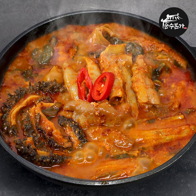 순수본가 간편조리 밀키트 진한 얼큰해장 대용량 한우 곱창전골 800g, 1개