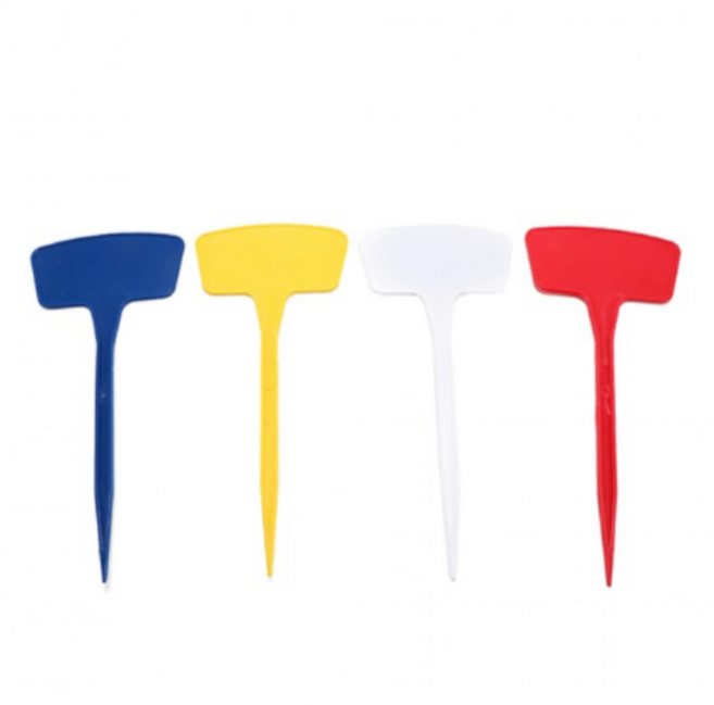 퍼너블 T자형 나무 식물 라벨 이름표, 노랑