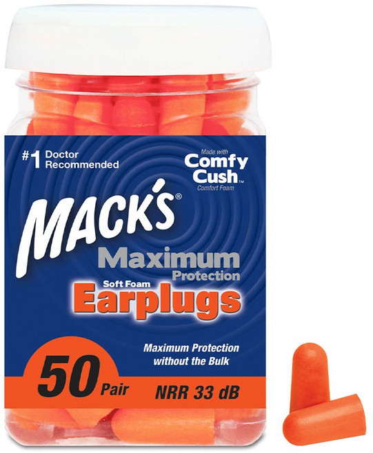 Macks 맥스 맥시멈 이어플러그, 1개, 100개입