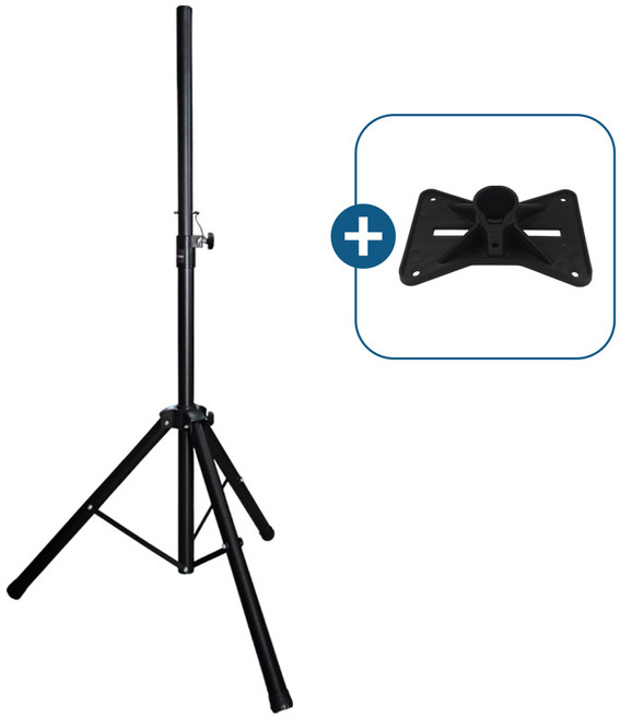 제이프로 스피커 스탠드 받침대 거치대 최대하중 45KG (나비판 브라켓포함), 1개, 블랙, 제이프로 스탠드