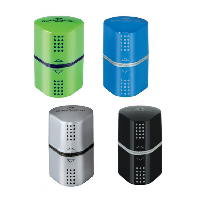 파버카스텔 핸들 연필깎이 연필깍이/사무/문구/문구용품/사무용품/초등문구, 그린, 1개