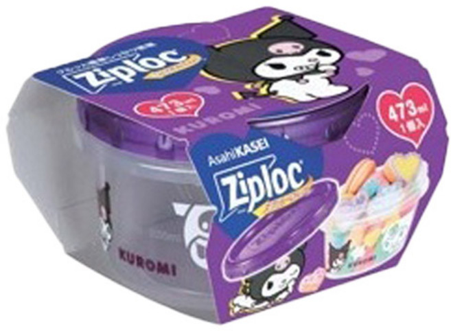 Ziploc 密保諾 庫洛米 螺旋鎖扣密封容器 473ml, 單品, 1個