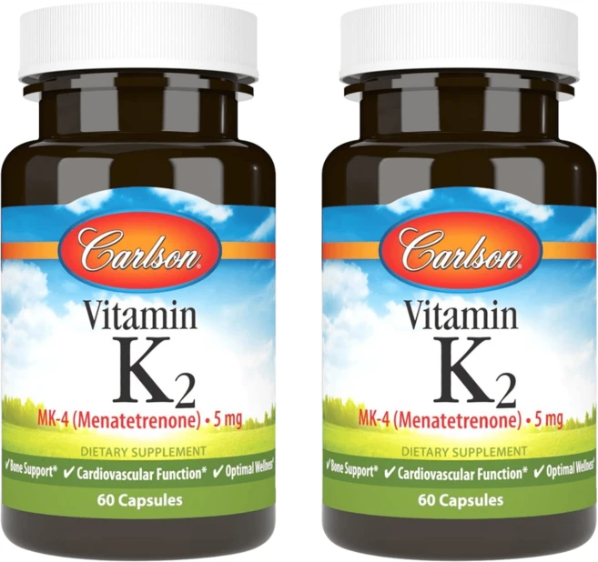 칼슨 비타민 K2 MK4 60캡슐 2개, 60정 - 쿠팡