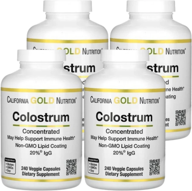 CGN 초유 240식물성 캡슐, 4개, 240정 - 쿠팡