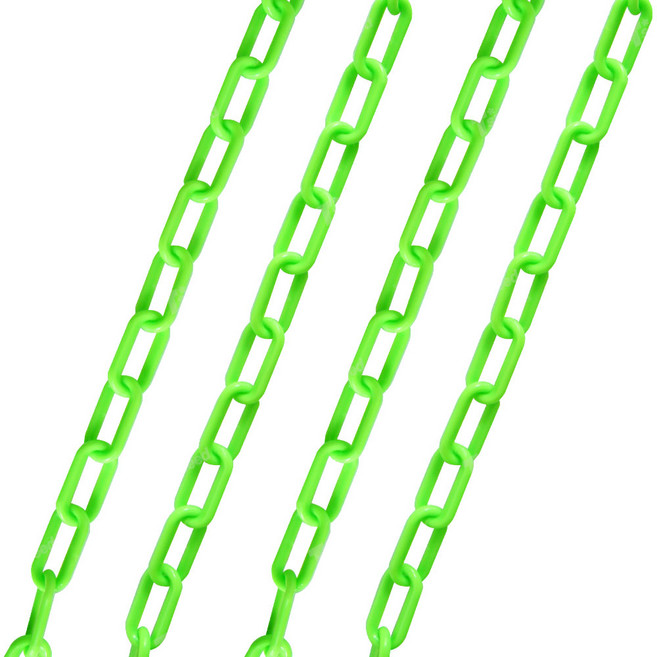 Tspeed 플라스틱 컬러체인, 1개, 형광연두