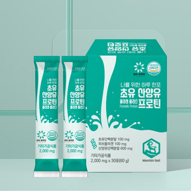 [닥터바우만] 초유산양유 콜라겐플러스 프로틴 2 000mg x 30포 (60g), 60g, 1개