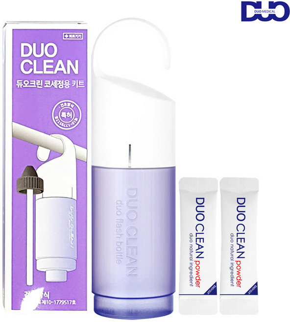 듀오크린 코세정기 키트 청소 어린이 임산부 코세척, 1개
