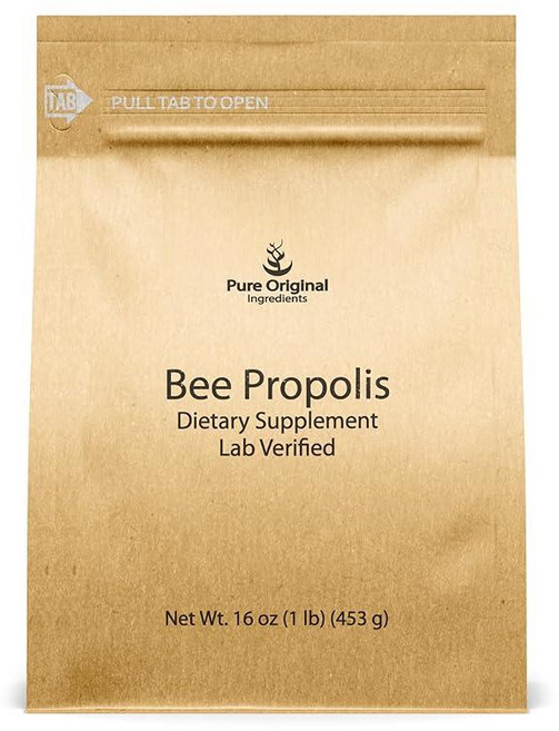 PURE ORIGINAL INGREDIENTS Bee 프로폴리스 파우더 (0.5kg(1파운드)) 필러 없음 실험실 인증 항상 순수, 500g, 1개