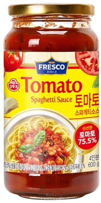 무 프레스코 토마토스파게티소스600gX5개, 600g, 5개