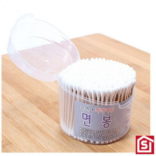 멸균면봉 일회용면봉 위생 면봉 순면 자작나무 면봉 300P 귀이개 이미용소품 뷰티소품, 1개, 300개입