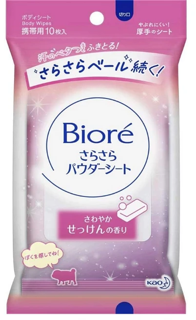 비오레 데오드란트 티슈 비누향 10장, 1개 - 쿠팡