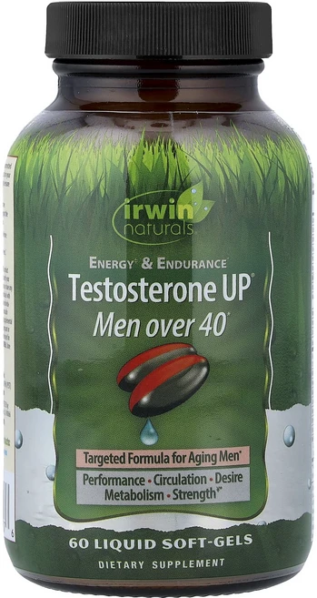절실히 몸관리가필요한시기 Irwin Naturals 테스토스테론 UP 만 40세 이상 남성용 액상 소프트젤 60정 프리미엄할인상품입니다, IrwinNaturals테스토스테론UP만40세이상남성용, 1 - 쿠팡