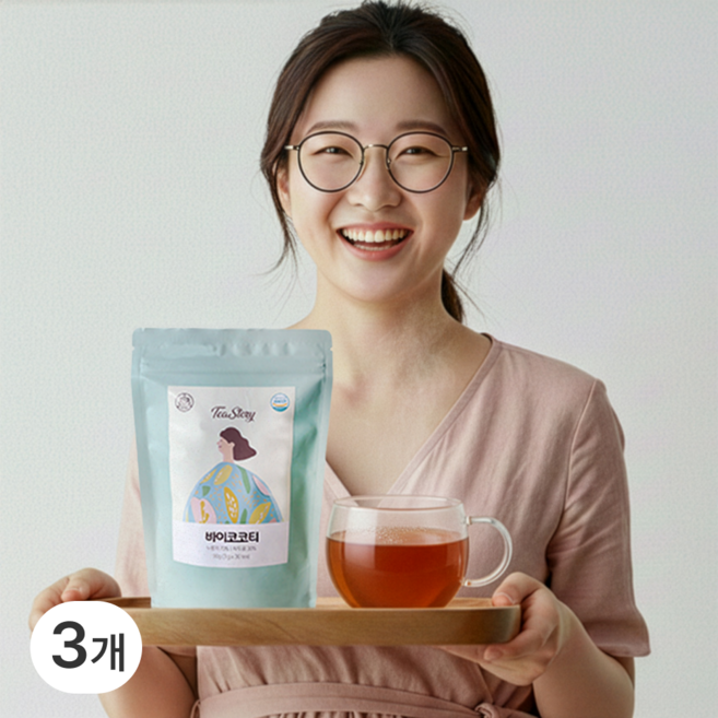 [진한 고소함] 100% 국산 볶은 작두콩차 구수한 누룽지맛 친환경 삼각티백, 3g, 3개, 30개입