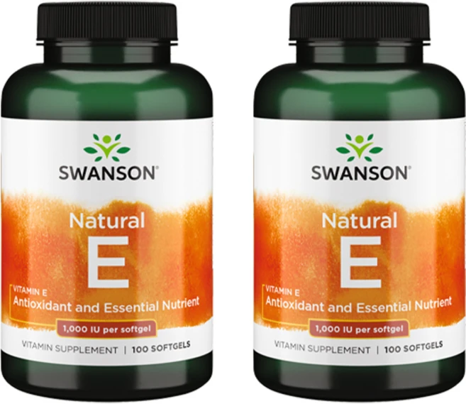 스완슨 내추럴 비타민 E 1000IU 소프트젤, 2개, 100정 - 쿠팡