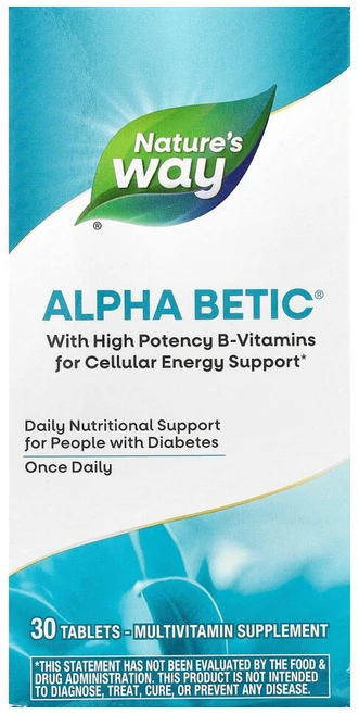 앱킷 Natures Way (네이처스 웨이) Alpha Betic 종합비타민 30정, ABK60038, 1개 - 쿠팡