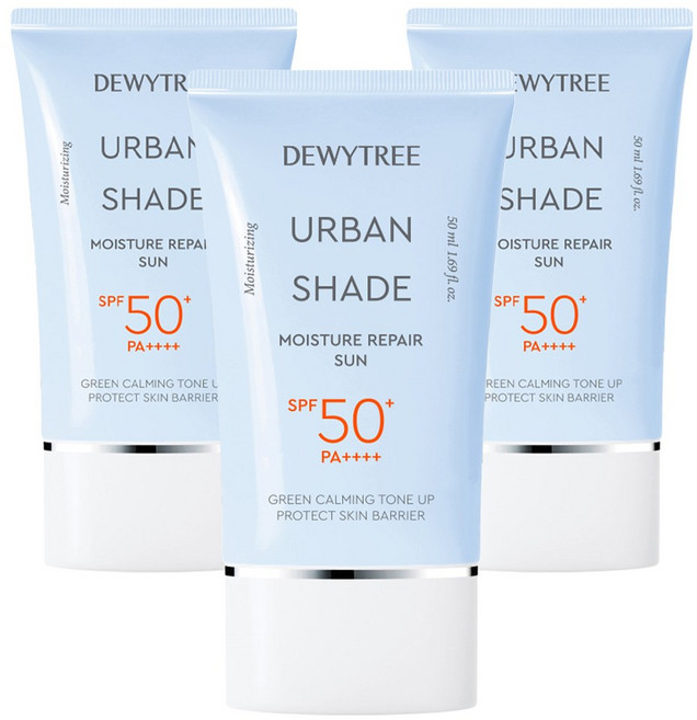 듀이트리 어반 쉐이드 모이스처 리페어 선크림 SPF50+ PA++++, 50ml, 3개