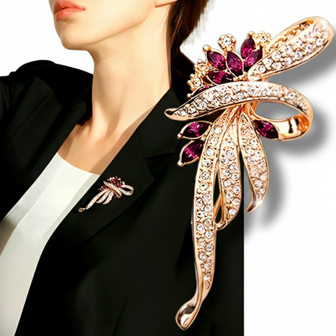 로지제이 로맨틱 데일리 패션 꽃 여성 코사지 브로치