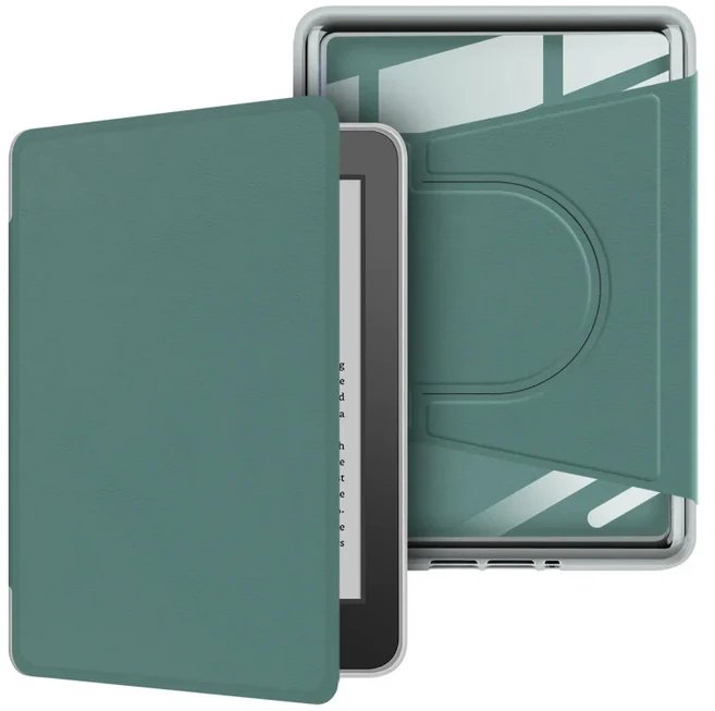 킨들 11세대 케이스 2024 RS23CV 360 ° C2V2L3 6인치용 회전식 자석 분리형 아크릴, 02 C2V2L3 2022 6inch, 20 Dark Green