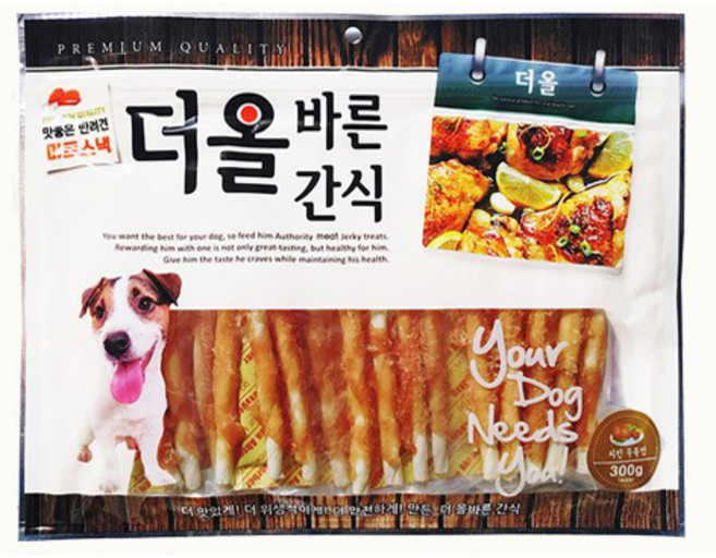 펫더맨 더 올바른 강아지 간식, 1개, 치킨우유껌, 300g