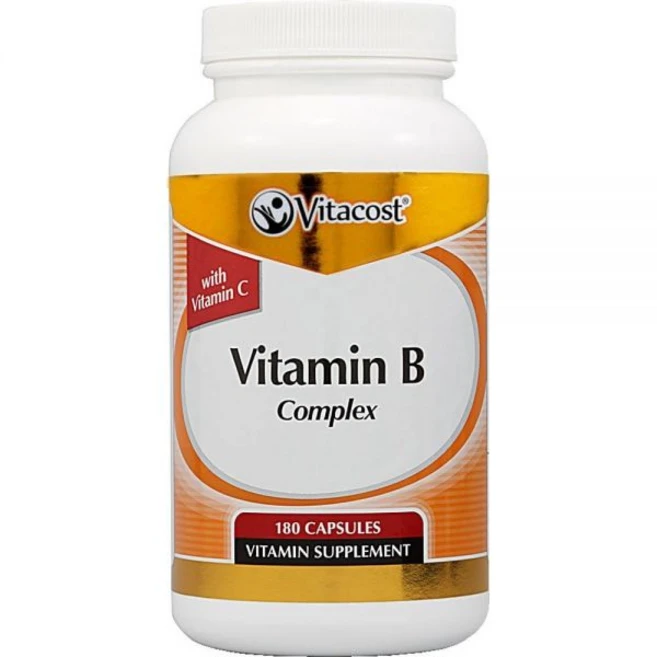Vitacost Vitamin B Complex With Vitamin C -- 180 Capsules, Vitacost Vitamin B Complex Wit, 1개 - 쿠팡