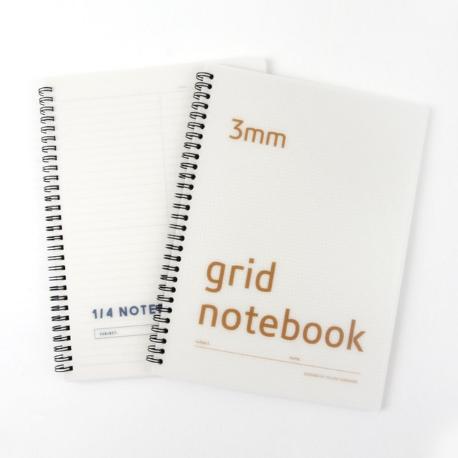 스쿨라이프노트 3000 PP커버 55매 방안 4칸분리 모눈 4분할 수학노트, 10_PP 3mm 방안노트(55매)