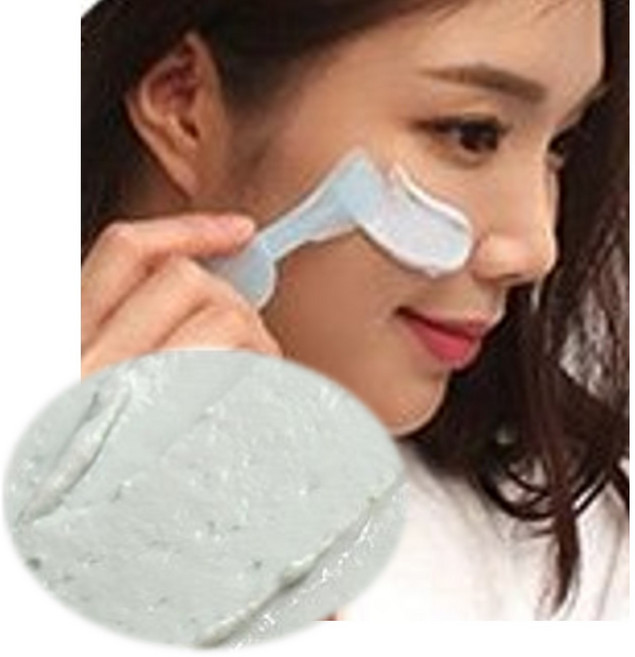 뜯어내는팩 2개 떼어내는팩 여드름 등피지 뜯는 모델링 고무 팩 효과 얼굴 각질제거 쿨티트리, 1개입