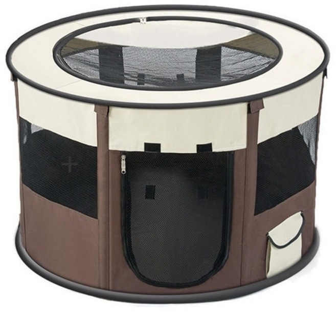 접이식 애완 동물 텐트 플레이펜 인클로저 고양이 개 야외 텐트 울타리 대형견 고양이 배달실 케이지 팝업 하우스 애완동물 하우스, S-72x72x40cm, S-72x72x40cm, 없음