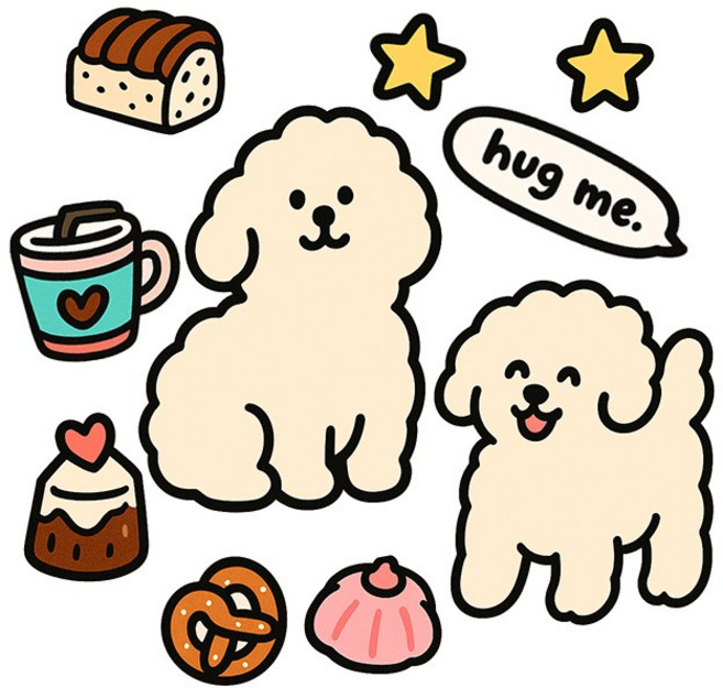 위드코코 DIY 캐리어 꾸미기 리무버블 방수 스티커 (거울 유리 창문 벽 욕실 타일 부착가능), 허그미도그, 1개