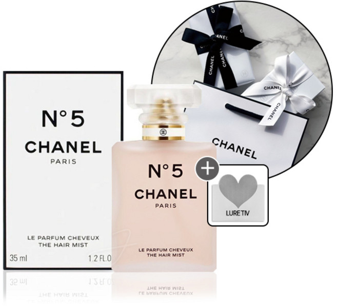 [기프트리본포장세트] 샤넬 NO5 (넘버5) 르 빠르펭 슈브 헤어 미스트 35ml +로샤쉐, 1개