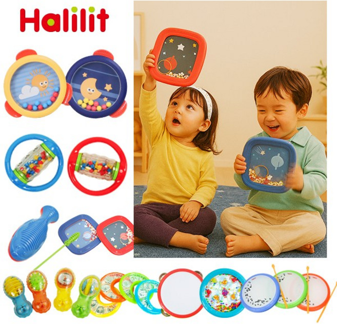 [할릴릿] 영유아 악기 놀이 23종 / 악기 총출동! 아기 음악가의 첫 콘서트 세트, 01_베이비 클래식 마라카스, 1개