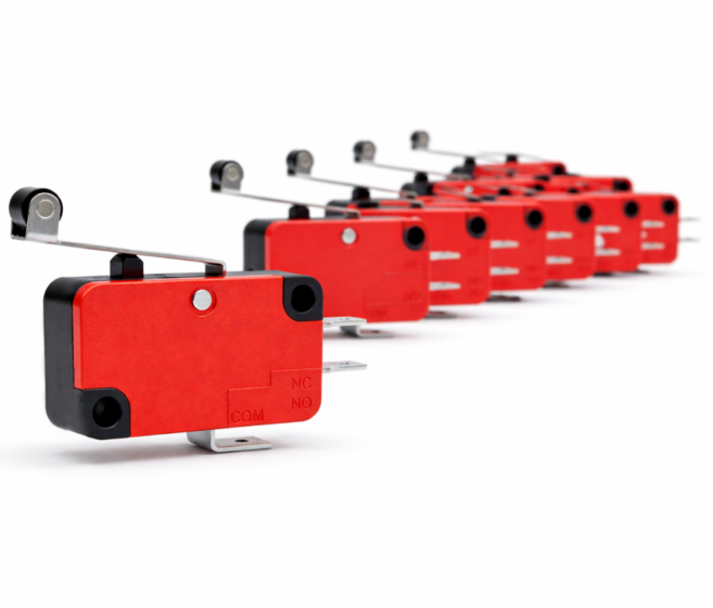 롤러 레버 리미트 스위치 SPDT 15A 고용량 감지 스위치 DIY 산업용 V-156-1C25 3핀, 10개