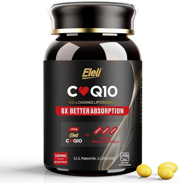 Liposomal CoQ10 100mg 소프트젤 - 6배 더 나은 흡수 심장 건강 에너지 및 근육 지원을 위한 강력한 항산화 물질 - 코엔자임 Q10 보충제 90개 3개, Liposomal CoQ10 100mg 소프트젤 - 6 - 쿠팡