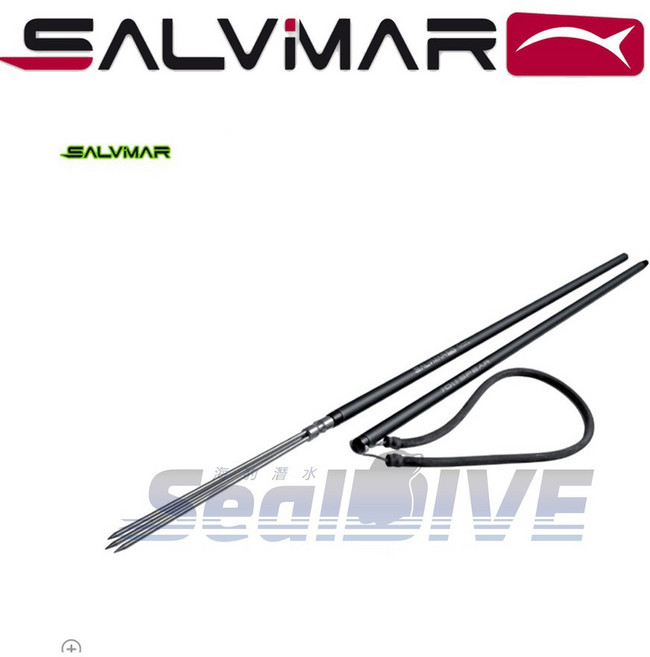 海豹潛水 SALVIMAR 義大利製魚叉組 專業手叉潛水魚叉 提升水下漁獵體驗, 1個, 原裝三叉頭