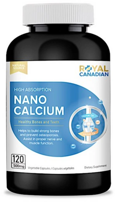 ROYAL CANADIAN Nano Calcium 로얄 캐네디언 나노 칼슘 120캡슐, 1개, 120정 - 쿠팡