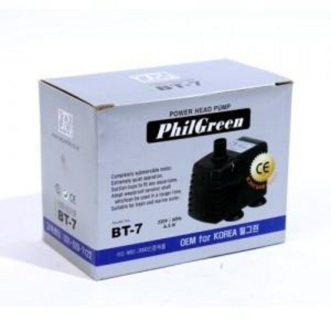필그린 10w 수중모터 BT-10/수족관 어항 용품/수중 펌프 모터/에어펌프, 1개