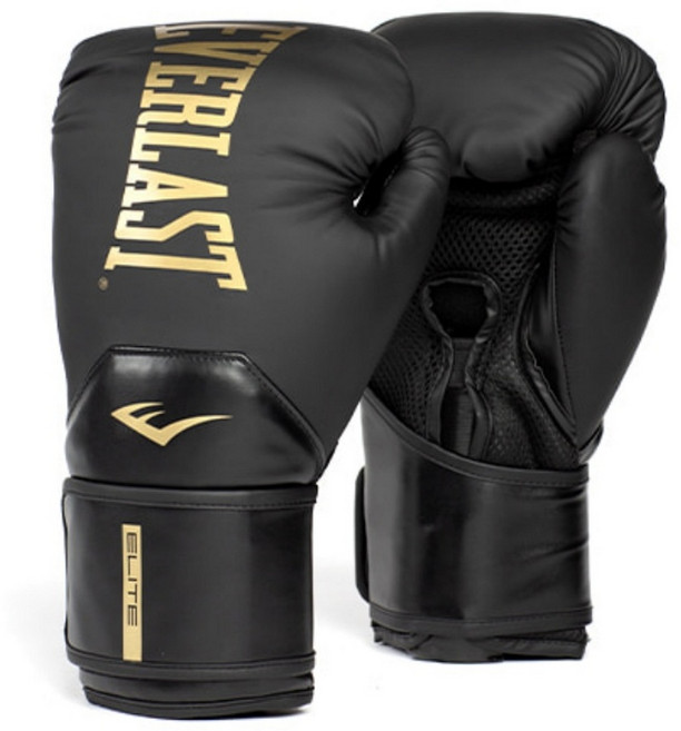 에버라스트 엘리트2 복싱글러브 권투글러브, 블랙, 1개