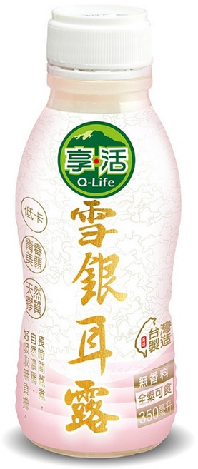 Q-Life 享活 冰糖雪銀耳露, 24個, 24瓶/箱, 350ml