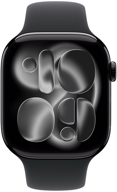 Apple 애플워치 11 46MM 2025 미개봉, 알루미늄 제트블랙/블랙 스포츠밴드 M/L, GPS+Cellular