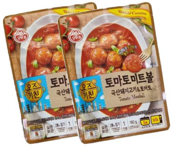 오뚜기 오즈키친 토마토미트볼 180g 2개, 2세트