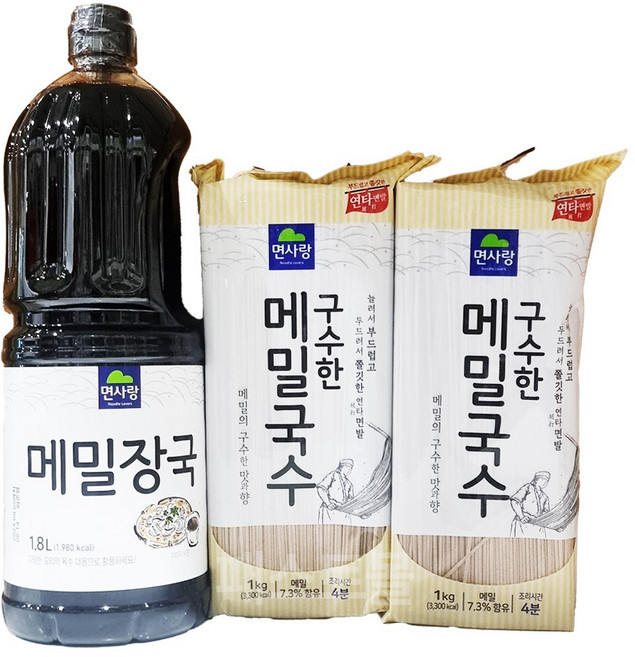 이거다 메밀장국 1.8L + 메밀국수 2개 세트, 1세트, 3.8kg